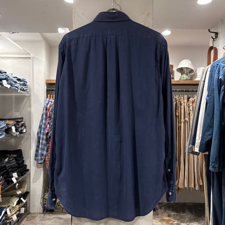 Ralph Lauren　CLASSIC FIT　L/Sボタンダウンシャツ　ラルフローレン　Size M　リネン×コットン　(S5500)