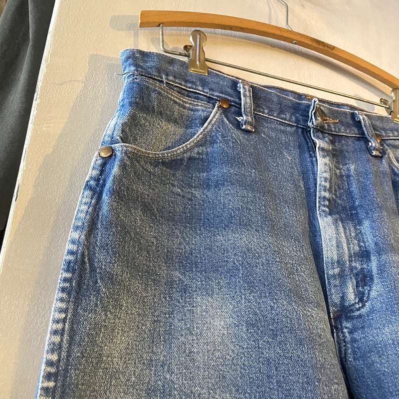 70s wrangler スタプレ usa製 vintage VINTAGE 1970s-80s UNUSED BOY'S WRANGLER FLARE LEG DENIM BLUE