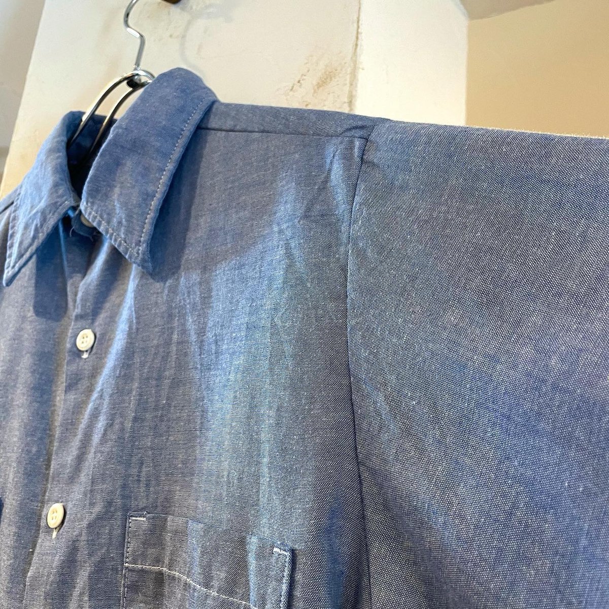 デッド 70's BIG YANK ヴィンテージ シャンブレー アメリカ製 長袖 USA製 70s BIG YANK COTTON100% ビッグヤンク シャンブレー