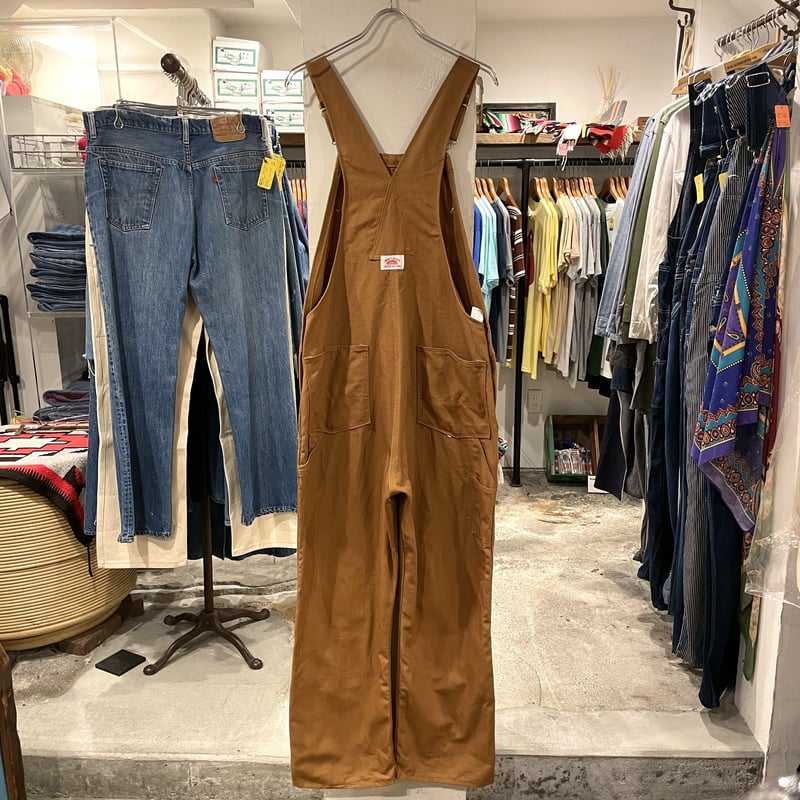 round house ダブルニーオーバーオールusa製 round house