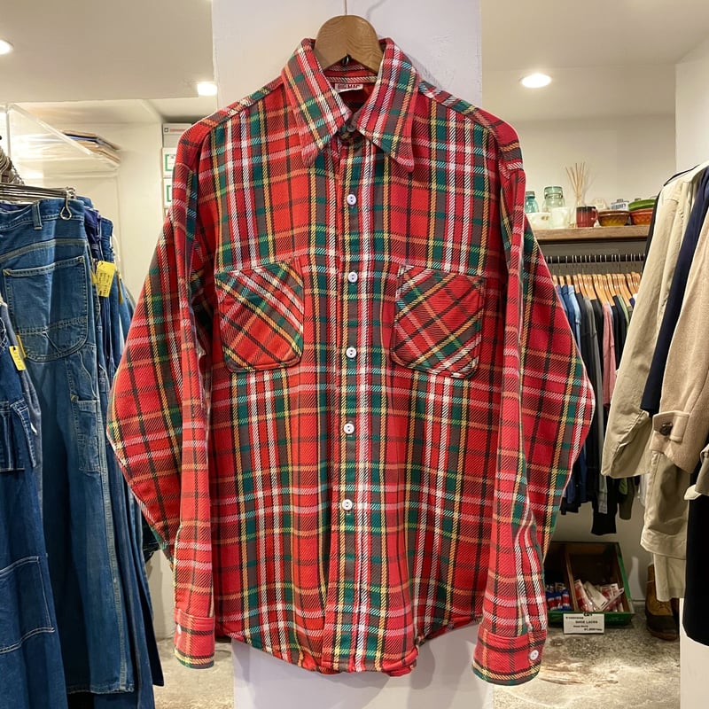 70s BIG MAC Printed Flannel shirt USA製