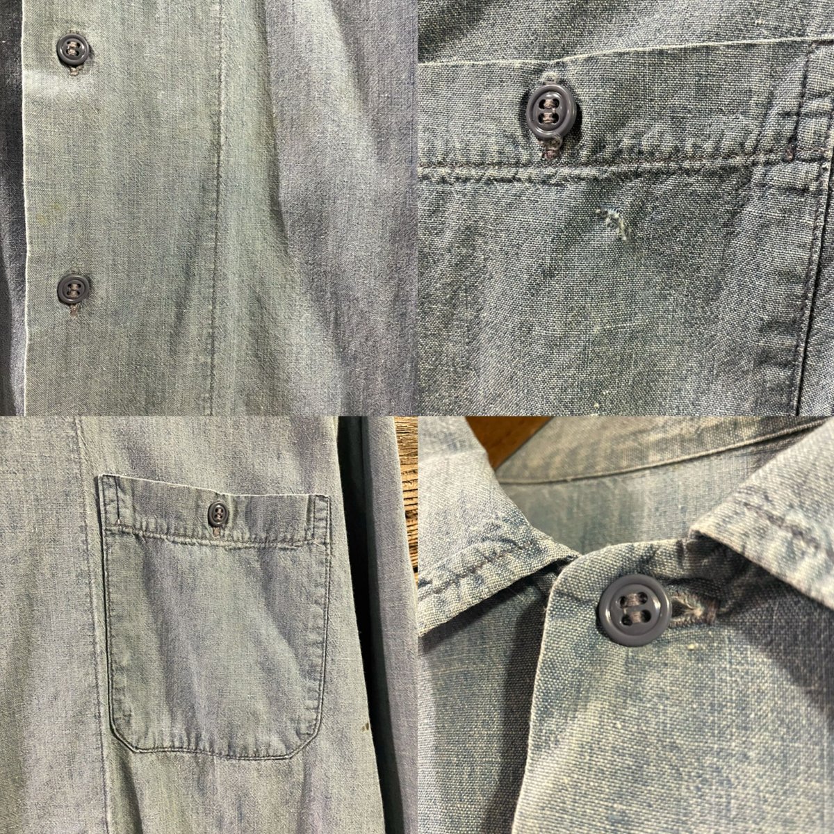 60s デッドストック USA製 Beltex シャンブレーシャツ 17 60s デッドストック USA製 Beltex シャンブレーシャツ 17