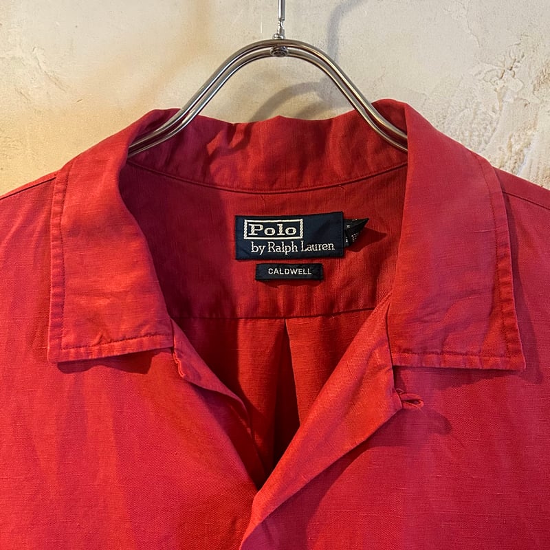90s Polo by Ralph Lauren CALDWELL S/Sオープンカラーシャツ