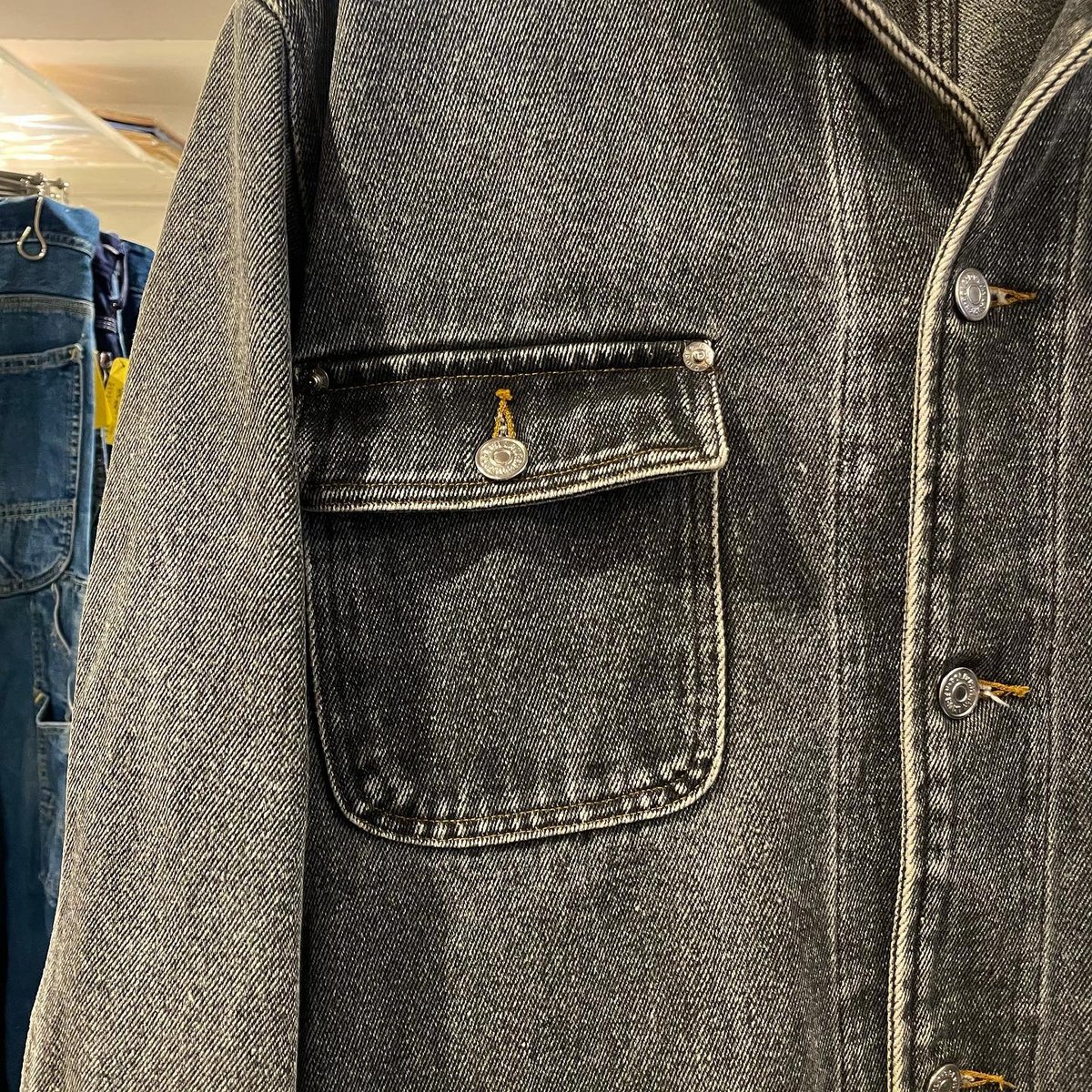 POLO RALPH LAUREN ブラックデニム カバーオール 白タグ 80s USA POLO RALPH LAUREN ブラックデニム カバーオール 白タグ 80s USA