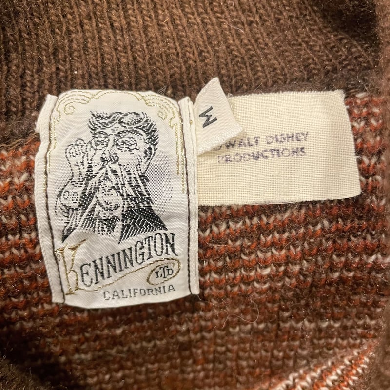 KENNINGTON 70s USA製 ビンテージミッキー スキー柄セーター