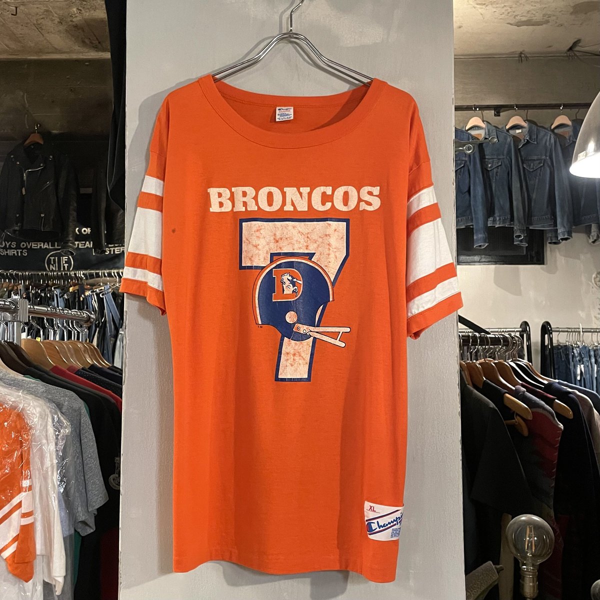 チャンピオン　80S トリコタグ前期　フットボールシャツ　50/50 サイズM 80年代 トリコタグ USA製 Champion チャンピオン コットン