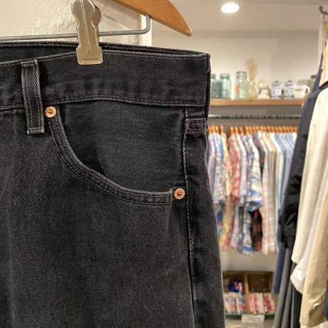 Levi’s 501　後染めブラックデニム　ボタン裏553　USA製　2002年　リーバイス501　(S0940)