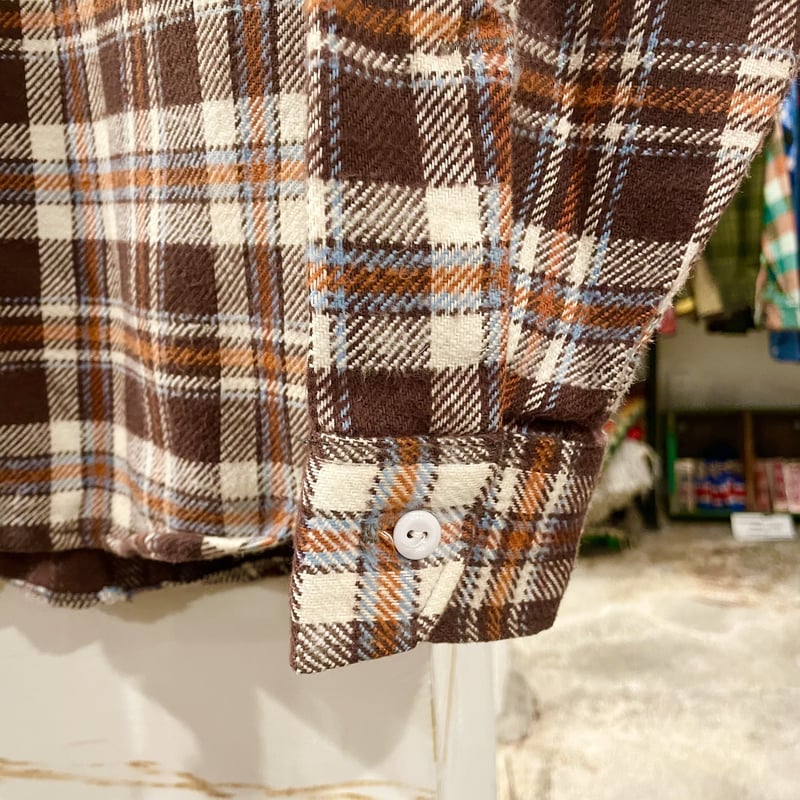 70s BIG MAC フランネルシャツ BIG MAC 70s USA製 チェック柄 ブラウン系 フランネルシャツ