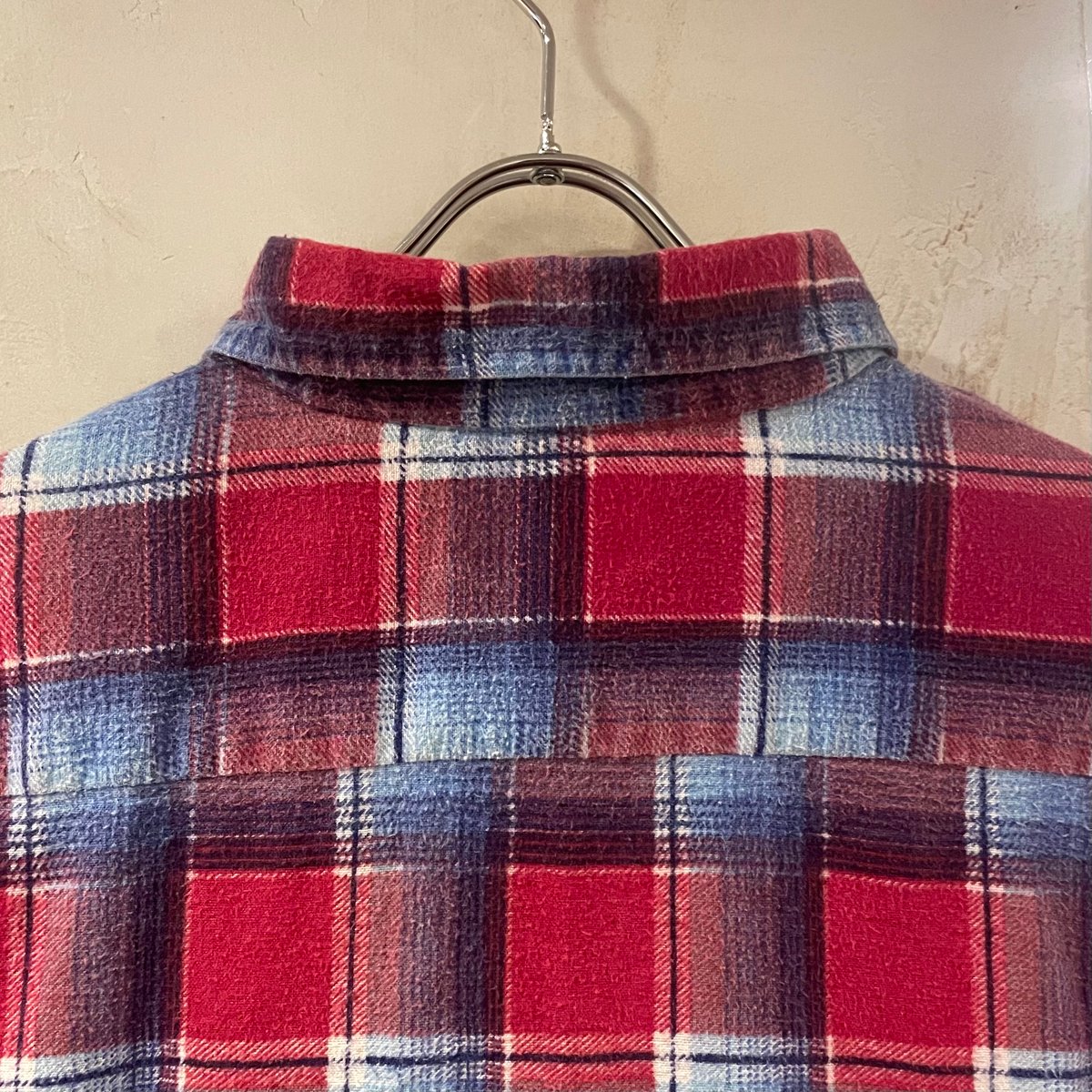 90s Sears Sports Wear L/S プリントネルシャツ Size XL コット