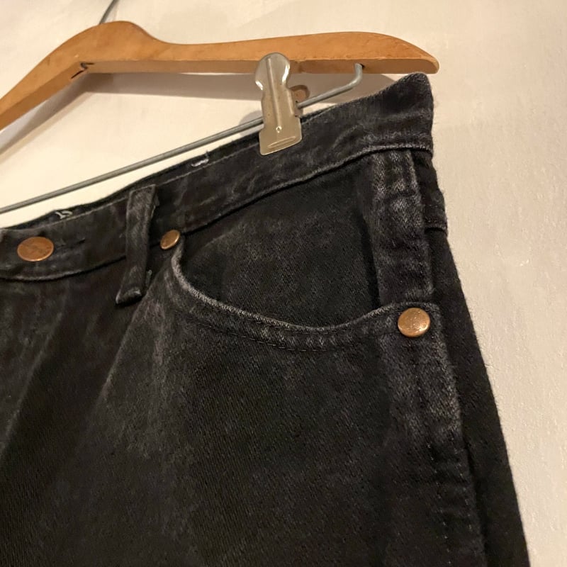 Wrangler 936WBK ブラックデニムパンツ 31×30 ラングラー (S2549)