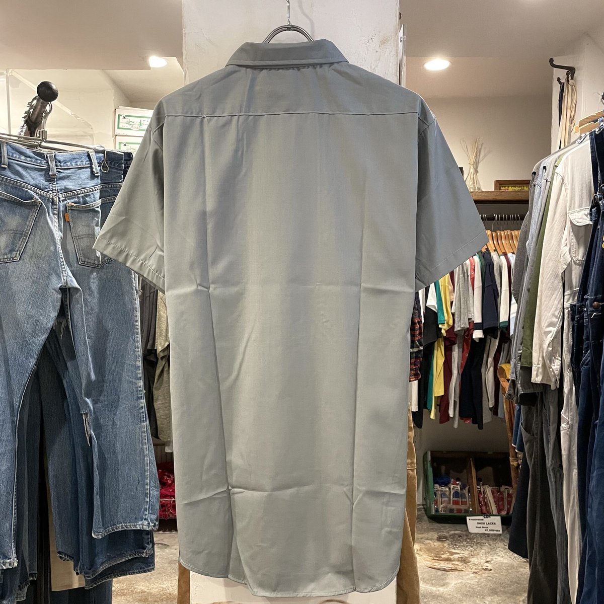 70s Sears S/S ワークシャツ DEAD STOCK USA製 半袖シャツ 企業