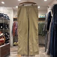 80s　Dickies 874　ワークパンツ　ディッキーズ　ベージュ　ライニング　36×31　チビタグ　USA製　(S5099)