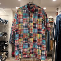 RALPH LAUREN　S/S パッチワークシャツ　ANDY CAMP　Size XL　ラルフローレン　ボタンダウンシャツ　(S5610)