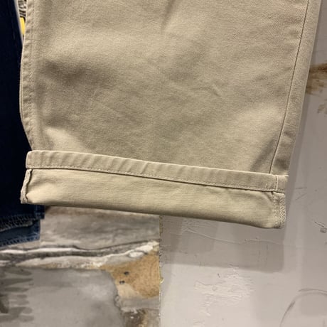 90s　POLO by Ralph Lauren　チノパン　ポロチノ　ラルフローレン　タック入り　ベージュ　USA製　(S3572)
