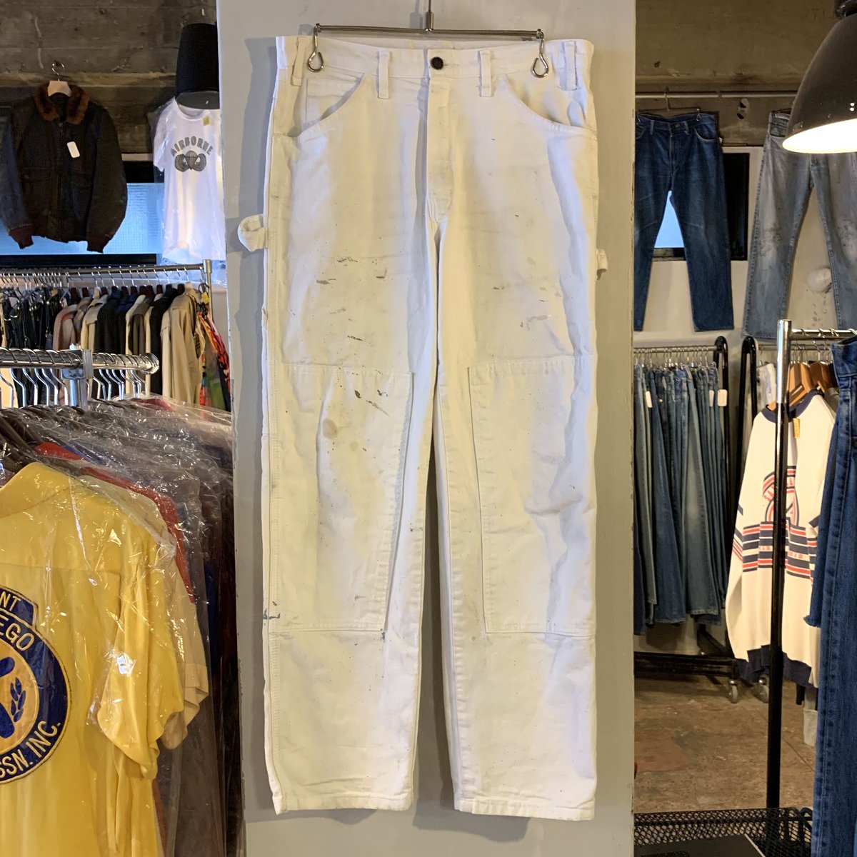 Dickies ペインターパンツ ダブルニー ホワイト 雰囲気系