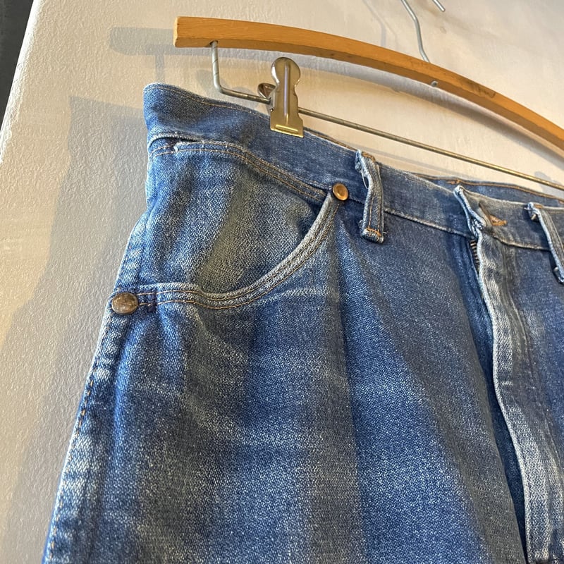80s Wrangler 13MWZWK 32×31½ USA製 ラングラー ヒゲ ハチノス