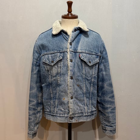 80s　Levi’s　デニム ボアジャケット　USA製　Size 42 　リーバイス　(S5305)