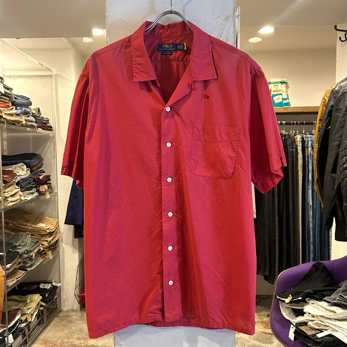 POLO RALPH LAUREN S/Sオープンカラーシャツ ラルフローレン