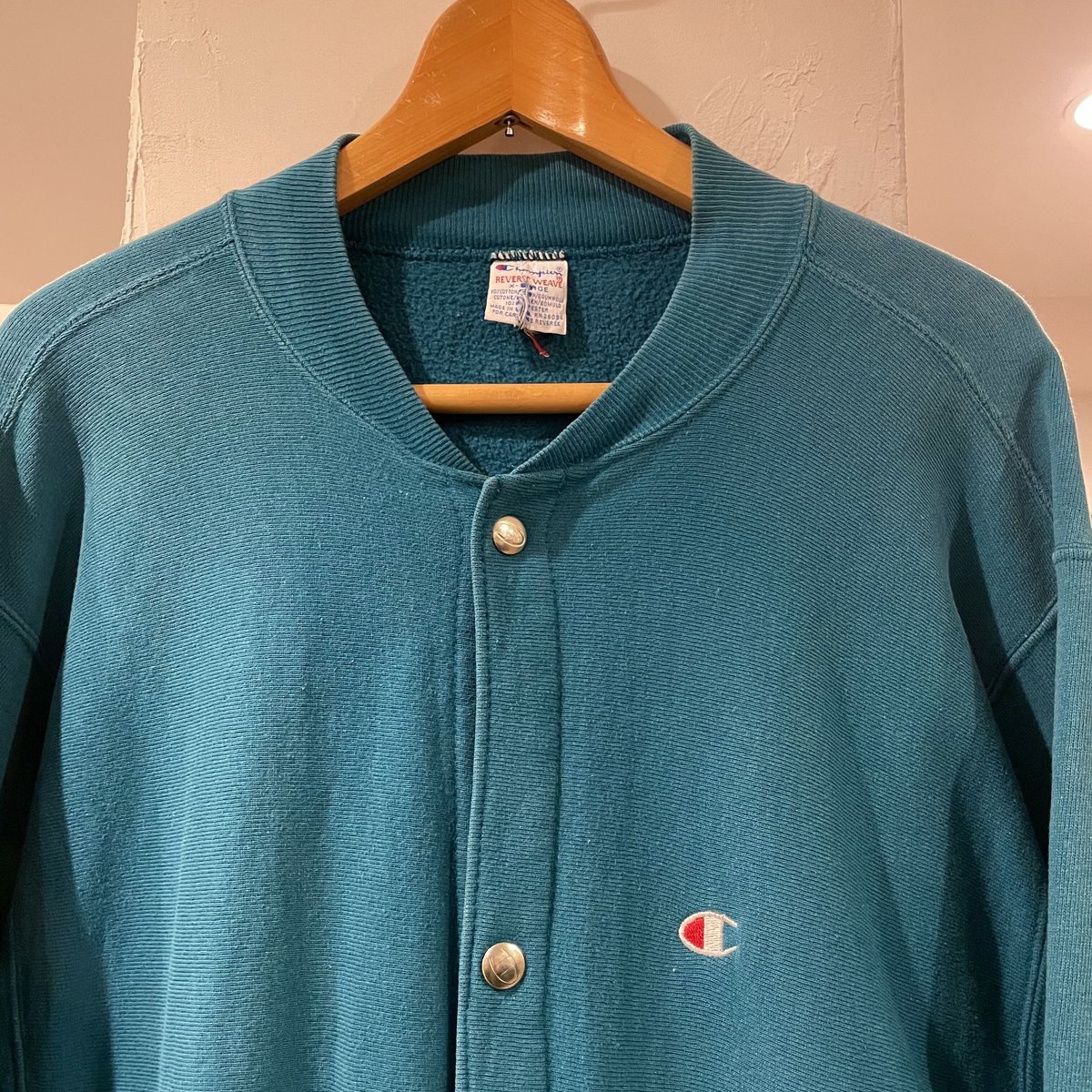 豪華 Champion 90s スナップカーディガン リバースウィーブ usa製 豪華 Champion 90s スナップカーディガン リバースウィーブ usa製