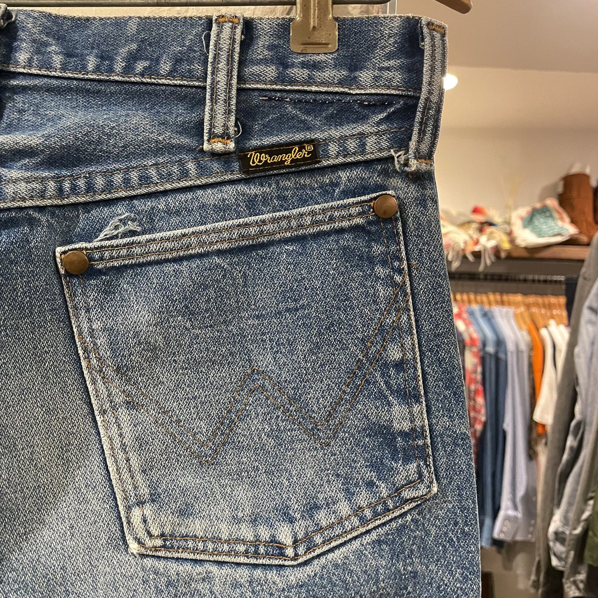 70s USA製 Wrangler 13MWZ デニムパンツ スコービルジッパー 70s USA製 Wrangler 13MWZ デニムパンツ スコービルジッパー
