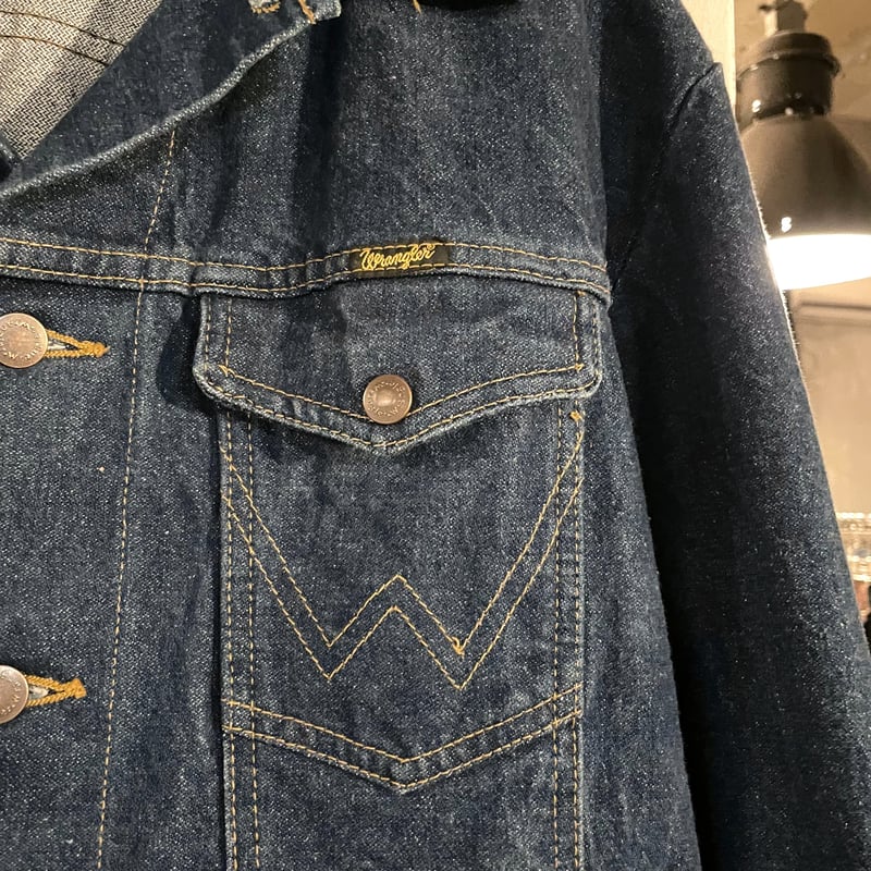 80s Wrangler デニムジャケット サイズ44L USA製 ビッグサイズ 4