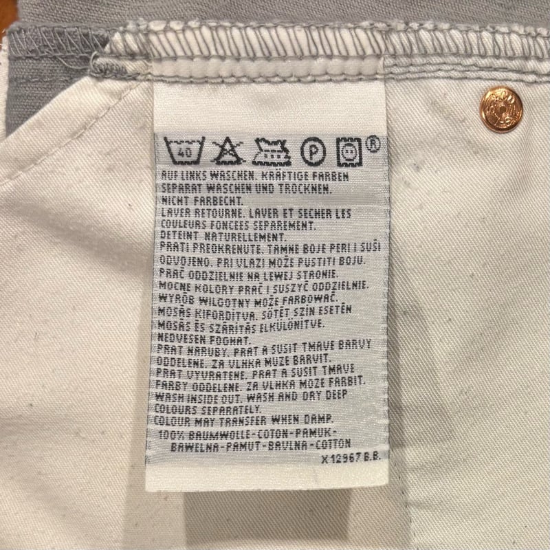 90s Levi's 551 6980 コーデュロイパンツ ユーロ リーバイス グレー系