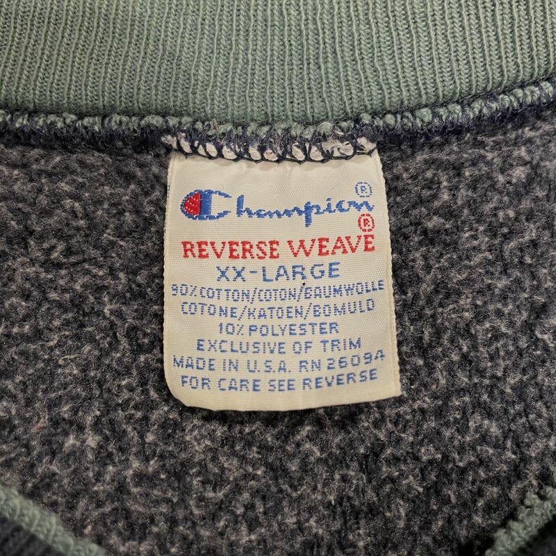 Champion reverse weave リバースウィーブ 二重襟 刺繍タグ USA製 9...