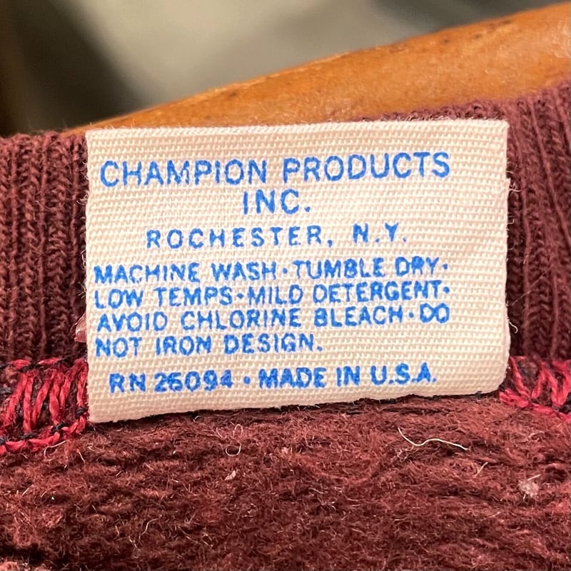 70sバータグ USA製 Champion フロッキープリント アメリカ製 楽天市場】古着 70年代 チャンピオン Champion バータグ 3連
