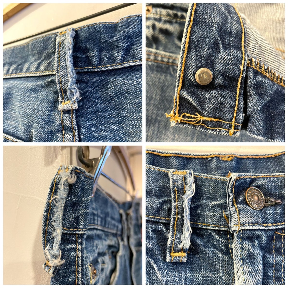 Levi's 517 66モデル single 脇割り ボタン裏16 SCOVILLジッパー Levi's 517 66モデル single 脇割り ボタン裏16 SCOVILLジッパー