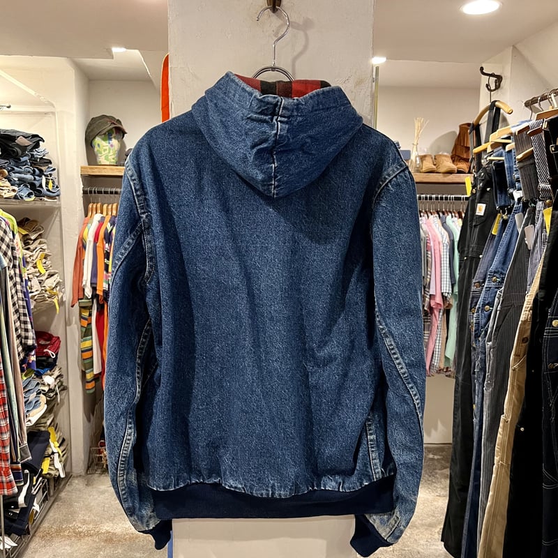 80s Carhartt アクティブジャケット カーハート デニム地 ワーク 80s Carhartt アクティブジャケット カーハート デニム地 ワーク