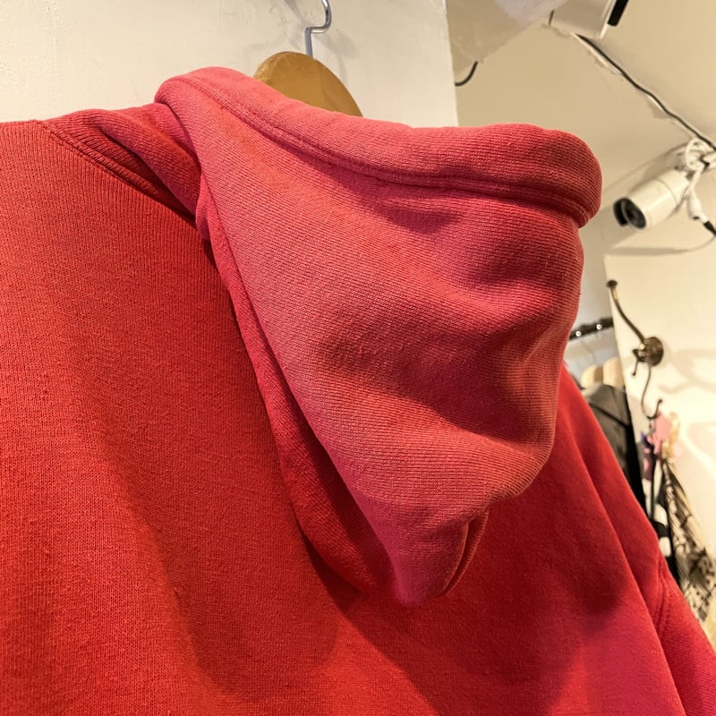 50s 60s ダブルフェイス パーカー ヴィンテージ スウェット フェード 赤 VTG/USED) 50-60s ダブルフェイス スウェットパーカー 赤/L
