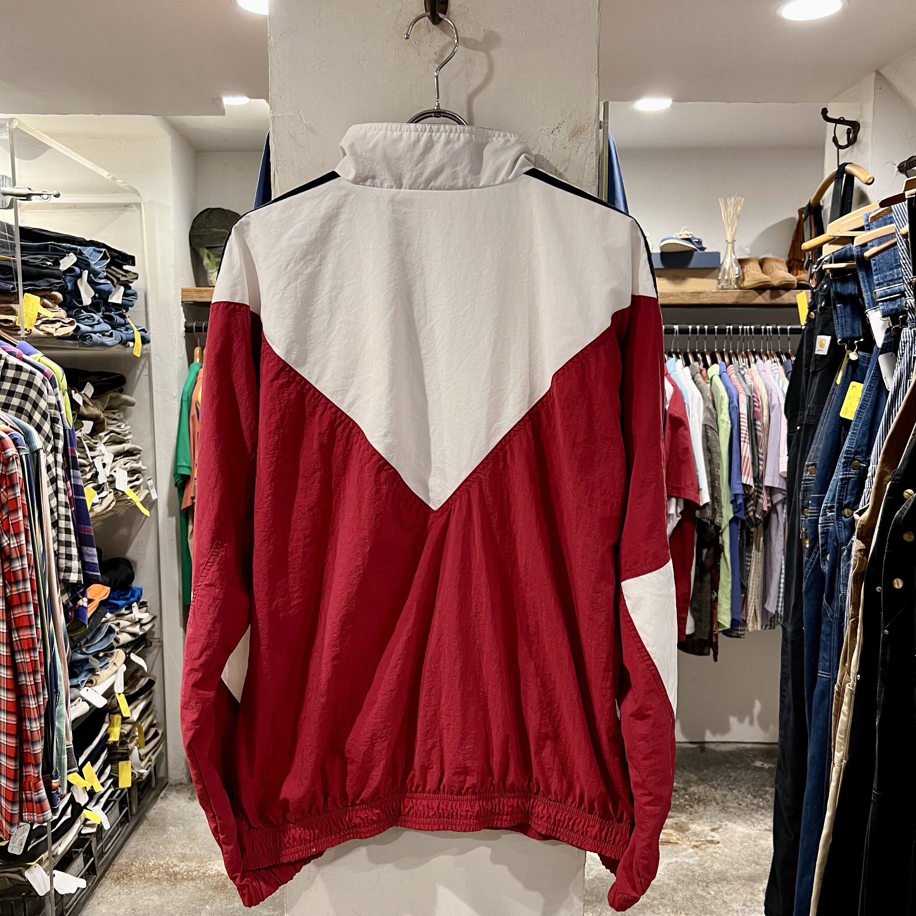Adidas ナイロンジャケット アディダス シャカシャカ 切り替えデザイン