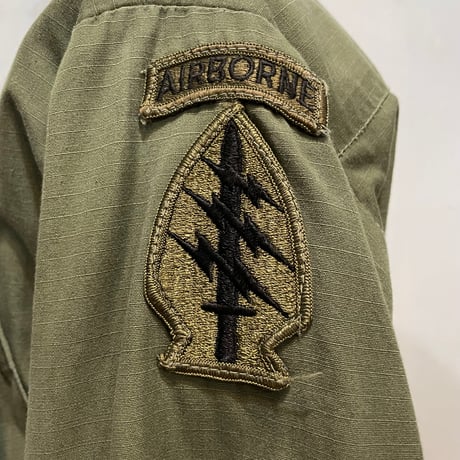 60s　US ARMY　JUNGLE FATIGUE JACKET　5th Type　Size S-R　ジャングル ファティーグジャケット　リップストップ　1969年　(S5700)