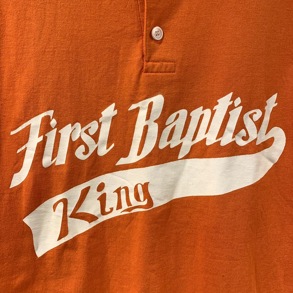 90s Eagle SPORTSWEAR ヘンリーネックTシャツ ナンバリングT オレンジ (