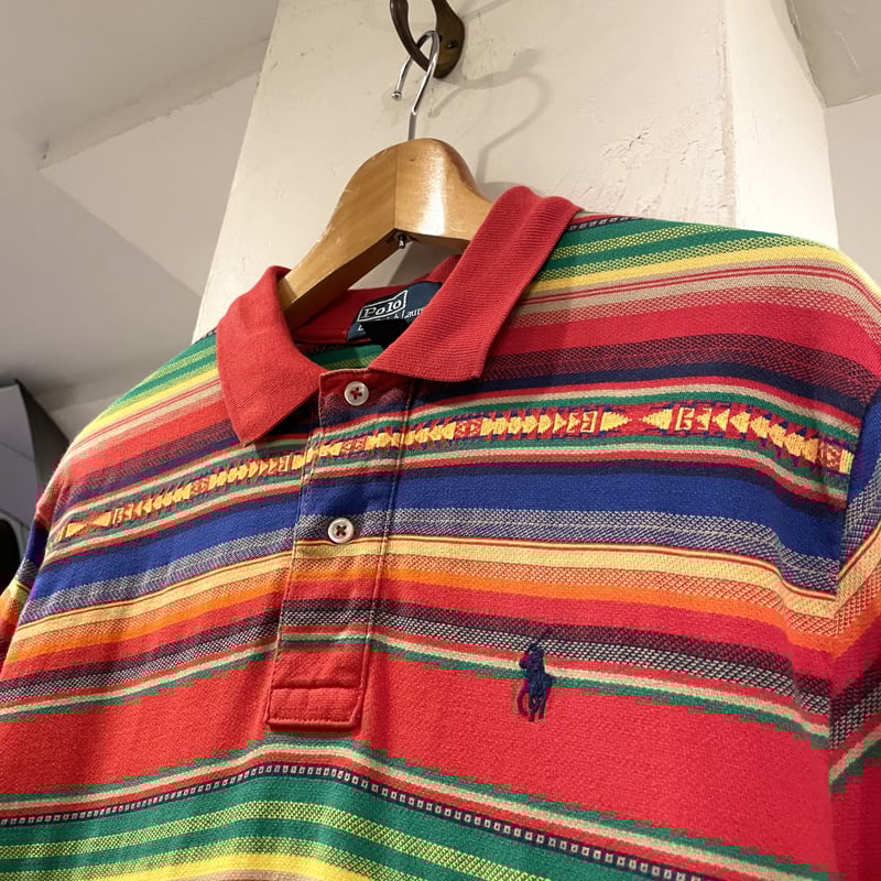 【希少】Polo by Ralph Lauren ネイティブ柄カバーオール 希少】Polo by Ralph Lauren ネイティブ柄カバーオール