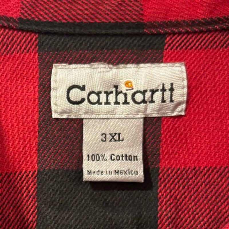 carhartt L/S ネルシャツ Size 3XL カーハート チェックシャツ