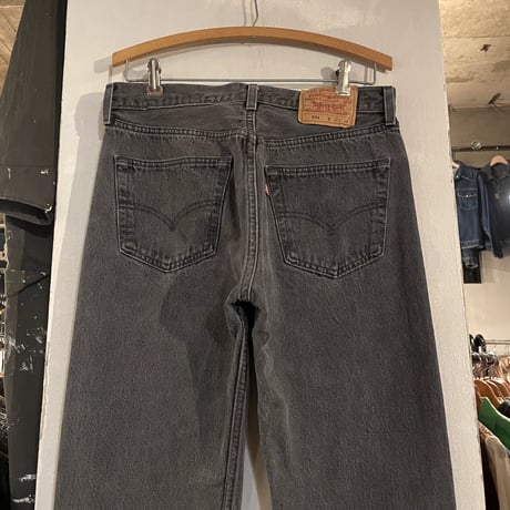 90s　Levi’s 501 0660　後染め ブラックデニム パンツ　32×33　USA製　1995年　(S3460)
