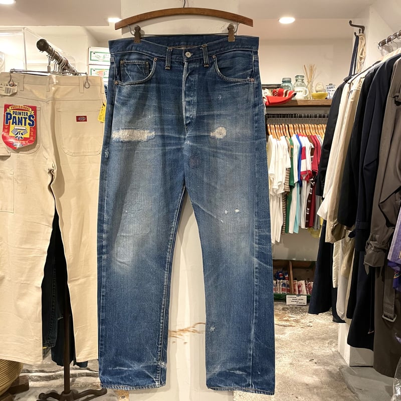 Levi's 501 66前期 ヴィンテージデニムパンツ ボタン裏6 バック