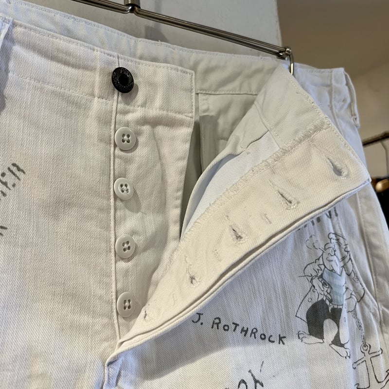 POLO RALPH LAUREN ホワイトデニム メモリアルパンツ カットオフ
