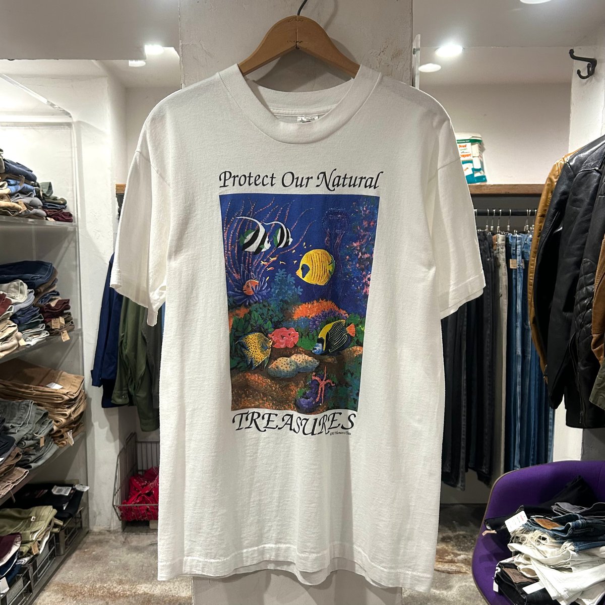 90s FRUIT OF THE LOOM Human-i-Tees S/S Tシャツ Siz 90s FRUIT OF THE LOOM Human-i-Tees S/S Tシャツ Siz