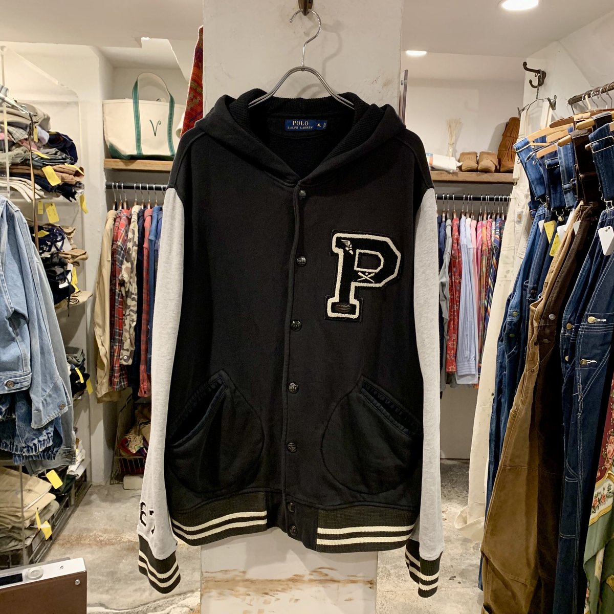POLO RALPH LAUREN フーディー ブルゾンパーカー スタジャン (S2067) 