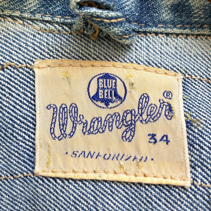 60s Wrangler 11mj デニムジャケット カットオフ バックプリント 60s Wrangler 11mj デニムジャケット カットオフ バックプリント