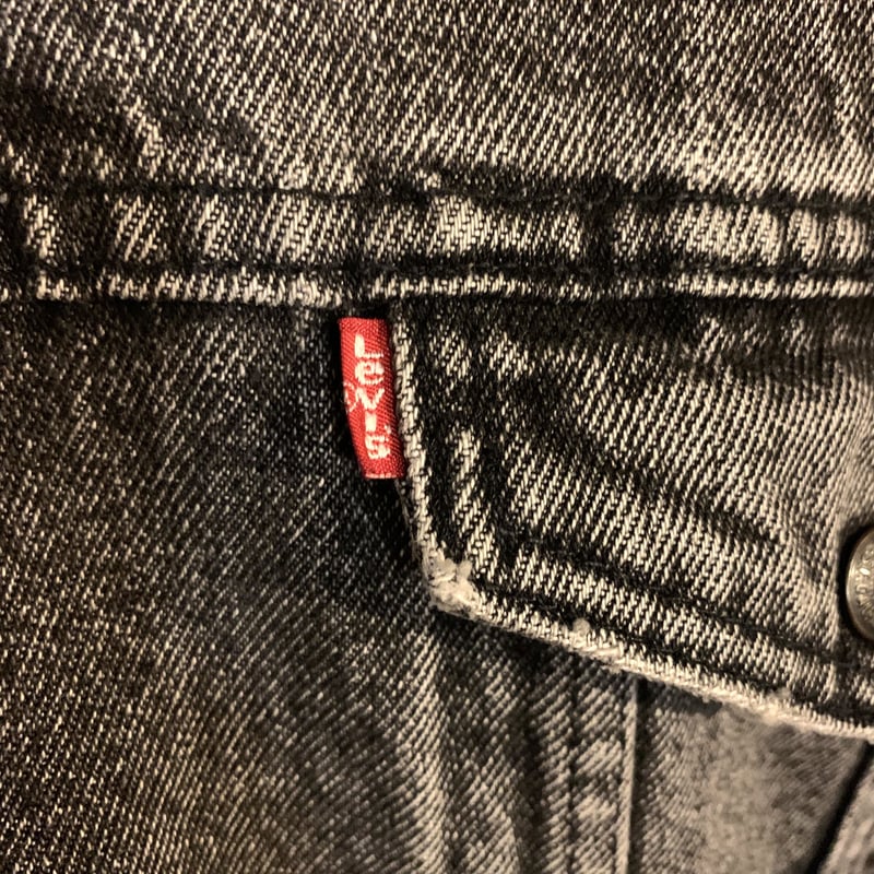 80s Levi's 70609-4858 ブラックデニムジャケット ボアライナー 80s Levi's 70609-4858 ブラックデニムジャケット ボアライナー