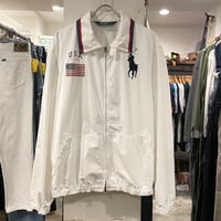 POLO by Ralph Lauren　スウィングトップ　星条旗　ビッグポニー　ホワイト　ラルフローレン　(S1500)