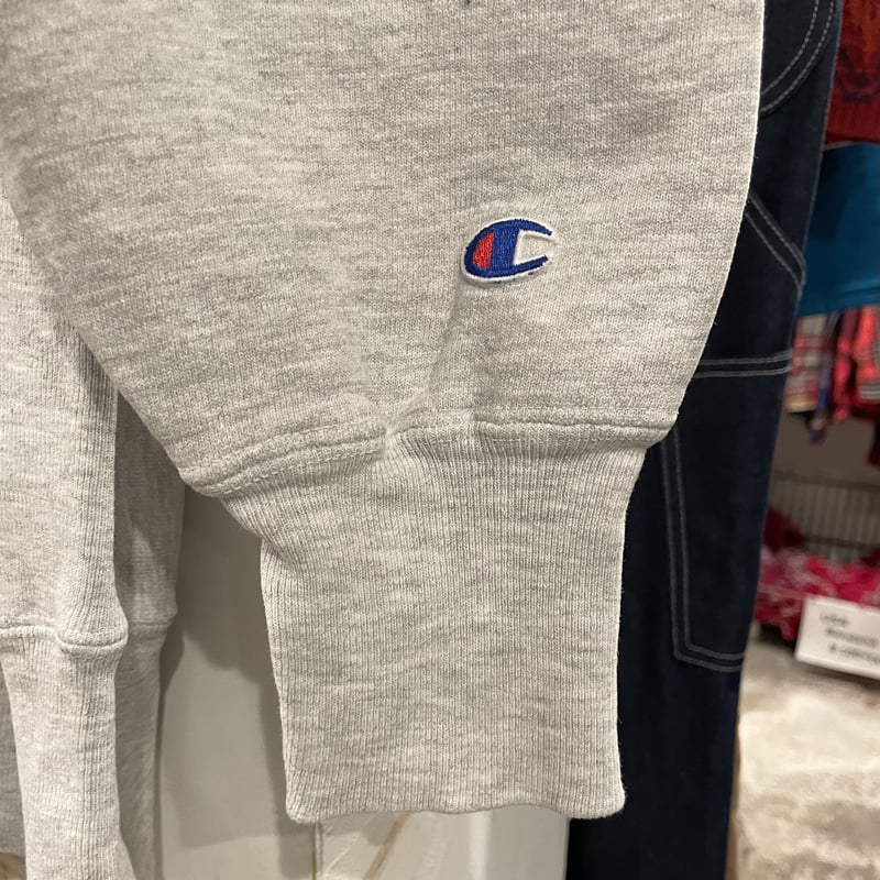 90s Champion リバースウィーブ reverse weave 無地 グレー USA製