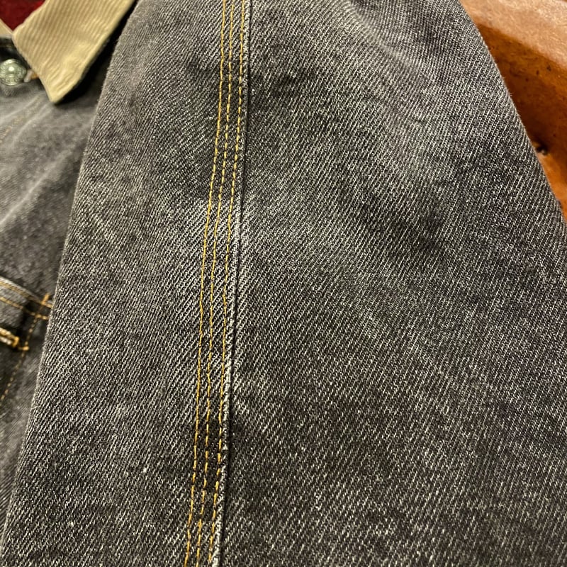 POLO RALPH LAUREN 80s USA製 ブラックデニムジャケット 襟