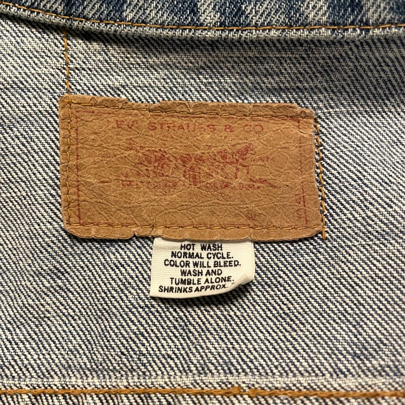 70s Levi's 70505-0217 デニムジャケット ケアタグ インディゴ染