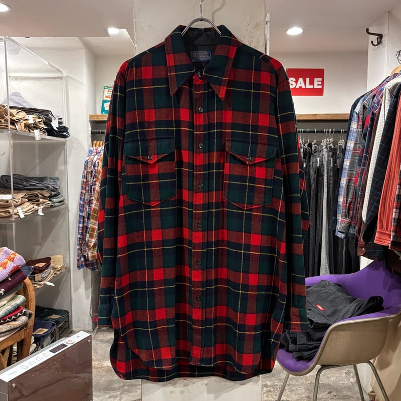 70s PENDLETON ペンドルトンウールシャツ ボードシャツ usa製 70s PENDLETON Vintage Wool Shirt ウールシャツ USA製 オー