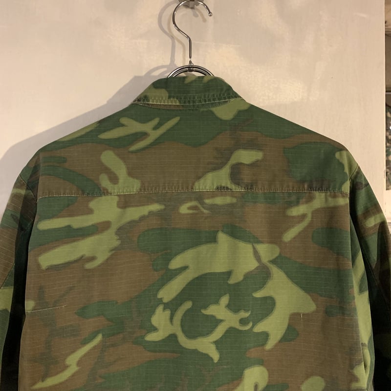 60s USMC ジャングルファティーグジャケット グリーンリーフカモ 1968