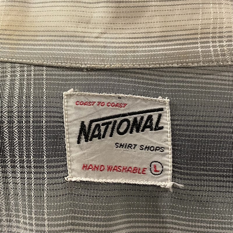 NATIONAL SHIRT SHOPS ヴィンテージレーヨンシャツ オープンカラー